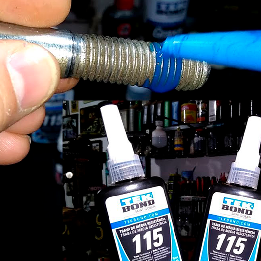 Trava Parafusos 115 Azul de Média Resistência 50g Tekbond