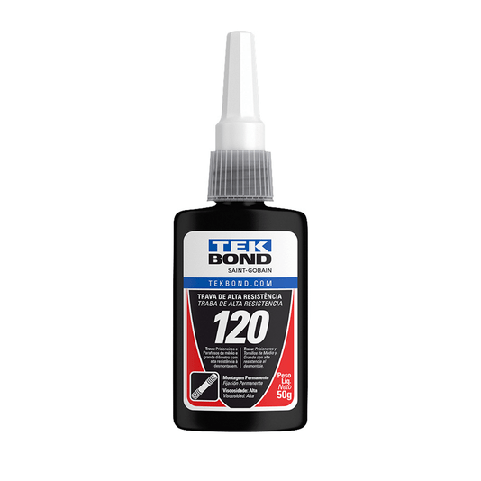 Trava Rosca Parafusos 120 de Alta Resistência 50g Tekbond