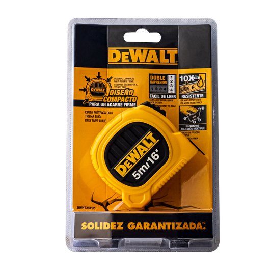 Trena 5 Metros Duo Manual de Bolso Dwht34192l Dewalt