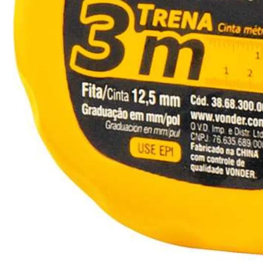 Trena de Aço 3m X 12,5mm Vonder