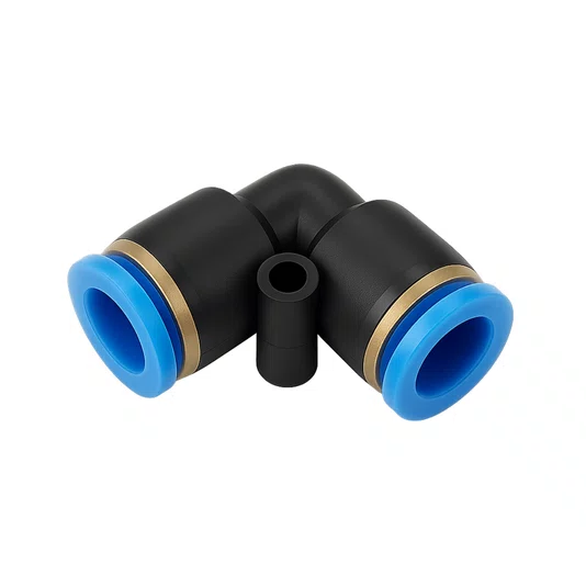União L Emenda Tubo Pun 6mm Conexão Rápida Instantânea 5 Und