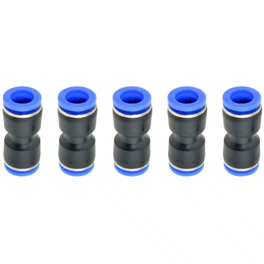 União Reta Emenda Tubo 10mm Conexão Rápida Instantânea 5 Und