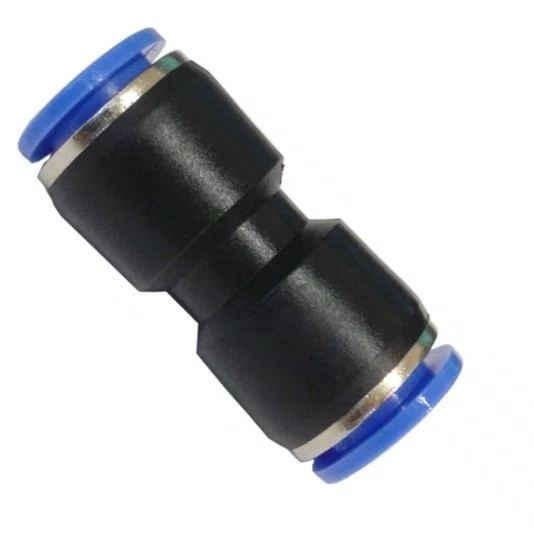 União Reta Emenda Tubo 8mm Conexão Rápida Instantânea 10 UND