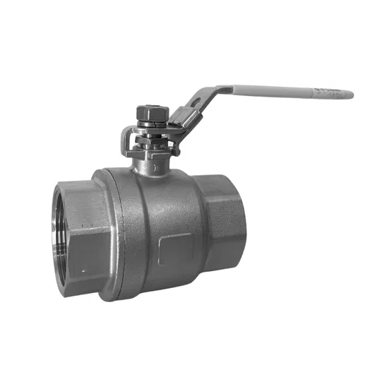 Válvula Esfera Bipartida Inox 304 Rosca Fêmea Npt 2 Pol