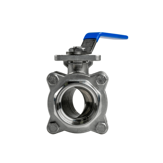 Válvula Esfera Tripartida Inox 304 Rosca Femea 1.1/4 Pol Npt