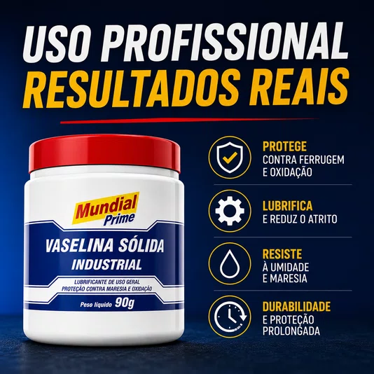 Vaselina Sólida 90g Lubrificante e Protege Contra Oxidação