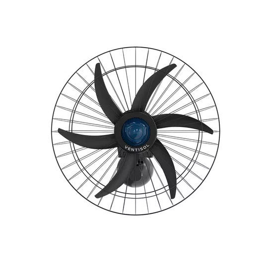 Ventilador de Parede 60cm Falcon Preto Bivolt 230w Ventisol