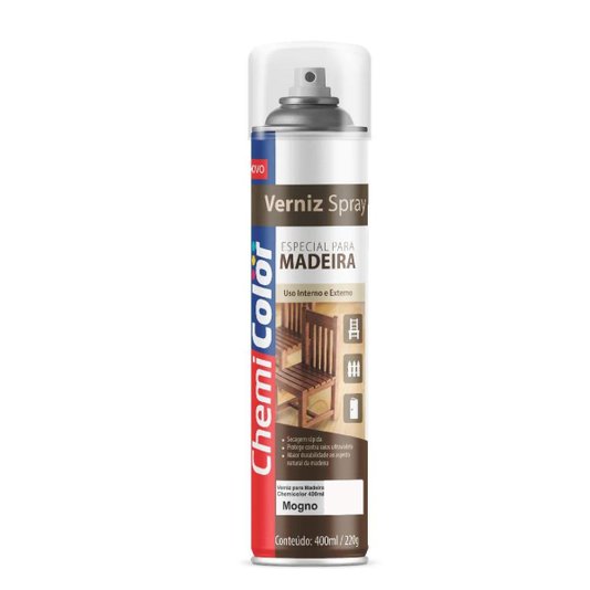 Verniz Mogno para Madeira Spray 400ml Chemicolor