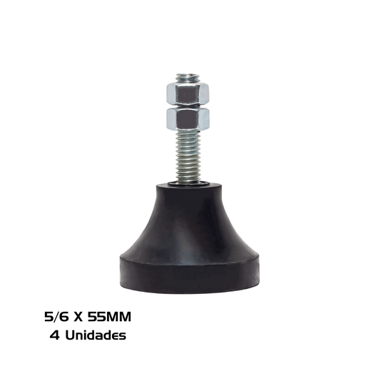 Vibra Stop Amortecedor 5/16 X 55MM Micro II 70-280 KG 4 Und