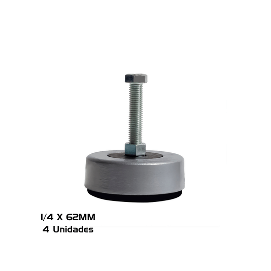 Vibra Stop Amortecedor Mac 1/4 X 62MM 200- 800 KG 4 Und