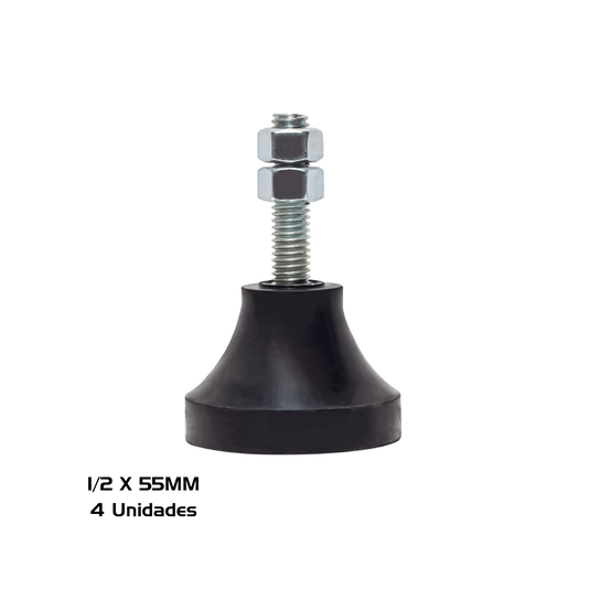 Vibra Stop Amortecedor Micro II 1/2 X 55MM 50-200 KG 4 Und