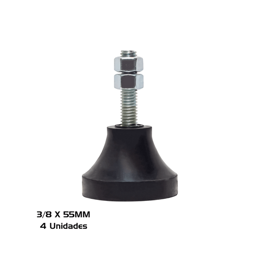 Vibra Stop Amortecedor Micro II 3/8 X 55MM 50-200 KG 4 Und