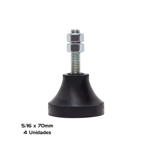 Vibra Stop Amortecedor Micro III 5/16X70MM 100-400 KG 4 Und