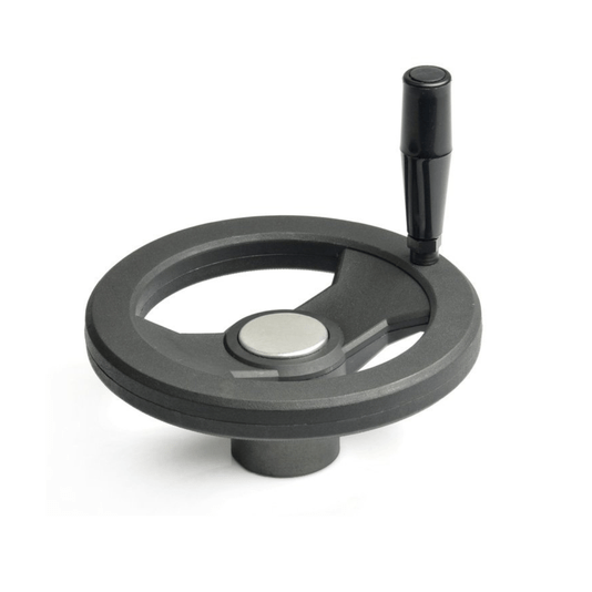 Volante V2r Para Máquinas 220mm C/ Cabo Giratório