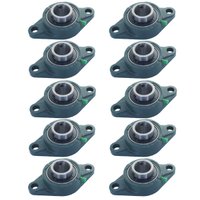 10 Mancal Flange + Rolamento Ucfl205 Ucfl 205 Eixo 25mm