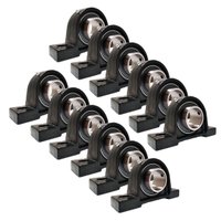 12 Mancal Pedestal + Rolamento Ucp204 Ucp 204 Eixo 20mm