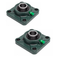 2 Mancal Pedestal + Rolamento Ucp205-14 p/ Eixo 7/8