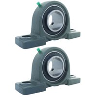 2 Mancal + Rolamento Ucp 206-20 Ucp206-20 Eixo 1.1/4 31,75mm