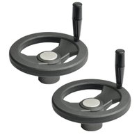 Volante V2R Para Máquinas 120mm c/ Cabo Giratório- 2 Unidade