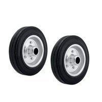 2 Roda De Borracha Maciça 6 Polegadas - Ajax