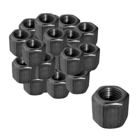 200 Porca Dupla M14 Sextavada Rosca Grossa Polida