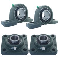 4 Mancal + Rolamento 2 Ucf206 + 2 Ucp206 para Eixo 30mm