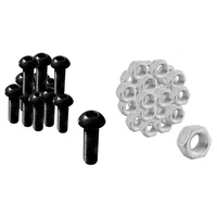 40 Parafuso Allen Abaulado M6 X 12 1.0 C/ Porca Sextavada