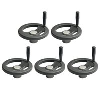 Volante V2r P/ Máquinas Industriais 160mm C/ Cabo- 5 Unidade