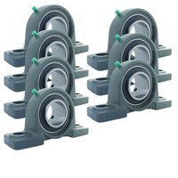 7 Mancal Pedestal + Rolamento Ucp205 Ucp 205 Eixo 25mm