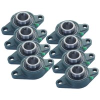 8 Mancal Flange + Rolamento Ucfl204 Ucfl 204 Eixo 20mm