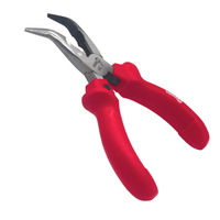 Alicate Bico Meia Cana Curvo 6 em Aço Carbono Polido Nove54