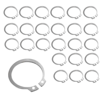 Anel Elástico Inox Externo de Retenção Para Eixo E-25 25 Und