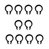 Anel Elastico Para Eixo 5mm Externo Tipo Besouro E 05 10 Und