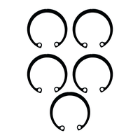 Anel Elastico Para Furo 18mm Interno de Retenção 5 Unidade