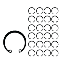 Anel Elastico Para Furo 20mm Interno de Retenção 25 Unidade