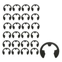 Anel Trava de Retenção Para Eixo Tipo RS 7 25 Unidade