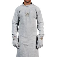 Avental de Raspa Tipo Barbeiro com Manga 120 X 60cm Protebom