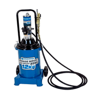 Bomba de Graxa Pneumatica Móvel Balde Graxeira 12 Kg
