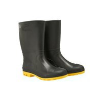 Bota Pvc Preta e Amarela N. 41 Cano Médio Vulcabras