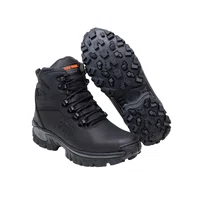 Botina de Couro Nobuck Coturno Militar 43 Qap Preto Prowork