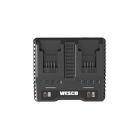 Carregador Duplo para Bateria 18v Bivolt Ws9919 Wesco