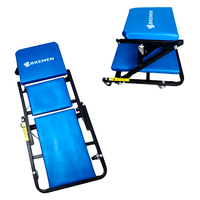 Carrinho Esteira Banqueta para Mecânicos 2 em 1 Azul