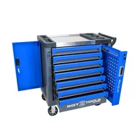 Carrinho para Ferramentas 7 Gavetas 2 Bandejas Eva Azul Sgt