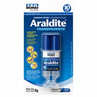 Cola Epoxi Adesivo Líquido Araldite Seringa Metal Madeira 6g