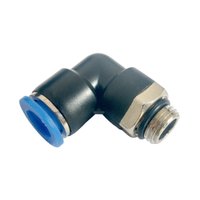 Conector Cotovelo Rosca Macho Bsp 1/4 para Tubo 6mm Conexão Rápida