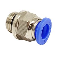 Conector Reto Rosca Macho Bsp 1/4 Tubo 6mm Conexão Rápida