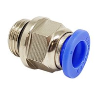Conector Reto Rosca Macho Bsp 1/4 Tubo 8mm Conexão Rápida