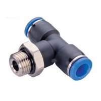 Conector T Rosca Macho Central Bsp 1/4 para Tubo 8mm Conexão Rápida
