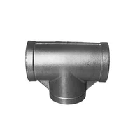 Conexão em Te Aço Inox 304 Rosca Femea Npt 1.1/2 Polegada