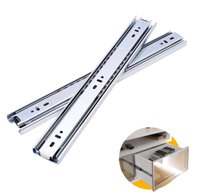 Corrediça Gaveta Trilho Telescópico 35cm Larga H45 Par 28kg